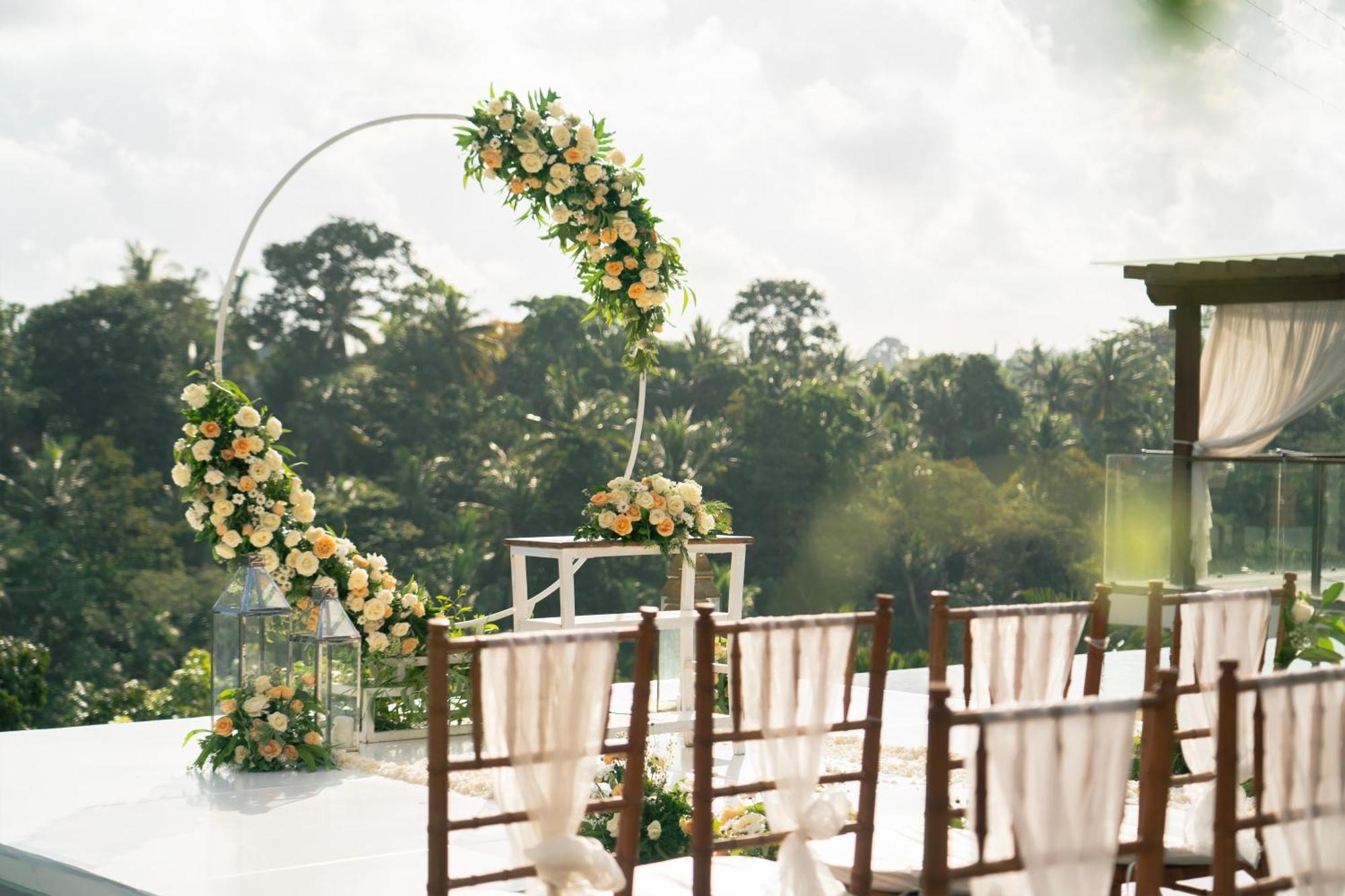 منتجع غويا البوتيكي أوبود المظهر الخارجي الصورة A wedding arch