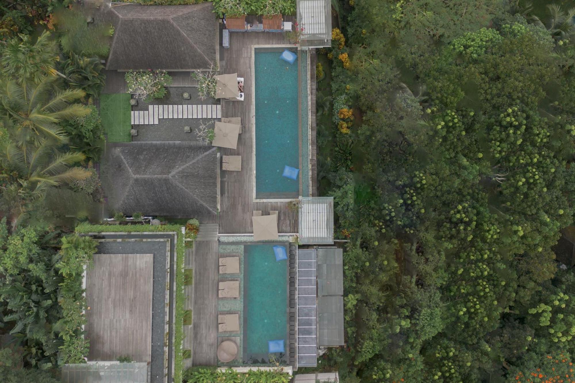 منتجع غويا البوتيكي أوبود المظهر الخارجي الصورة Aerial view of the house