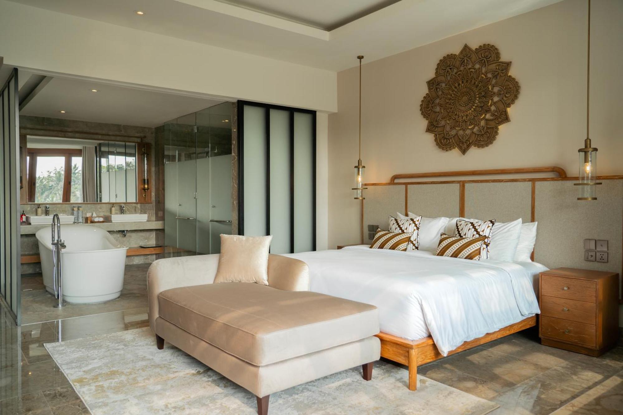 منتجع غويا البوتيكي أوبود المظهر الخارجي الصورة A bedroom at the hotel